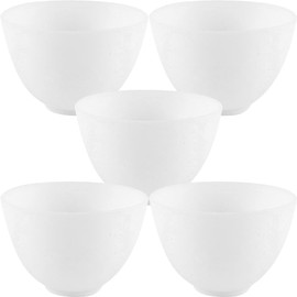 FOMIYES Spa Kit Silicone Bowl 5pcs Facial Masks Mixing Bowl Silicone Facial Mud Bowl Cosmetic Beauty Tool Condiment Bowl for Home Beauty Spa Salon White Cosmetic Spatula Silicone Bowl