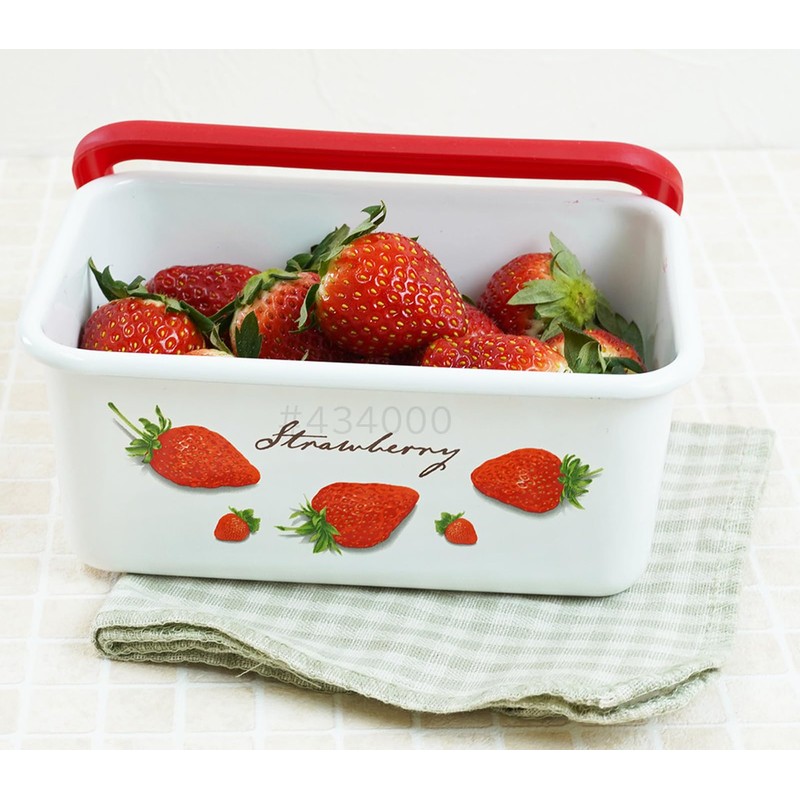 Fuji Hollow Strawberry Deep Square Container, M 0.4 gal (1.1