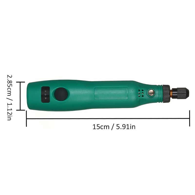 Domary 3.7V 1.2W Mini Electric Grinder Set Cordless Mini Handle