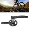 Mountain Bike Crank Arm Set Hollow One Piece Positive Negative