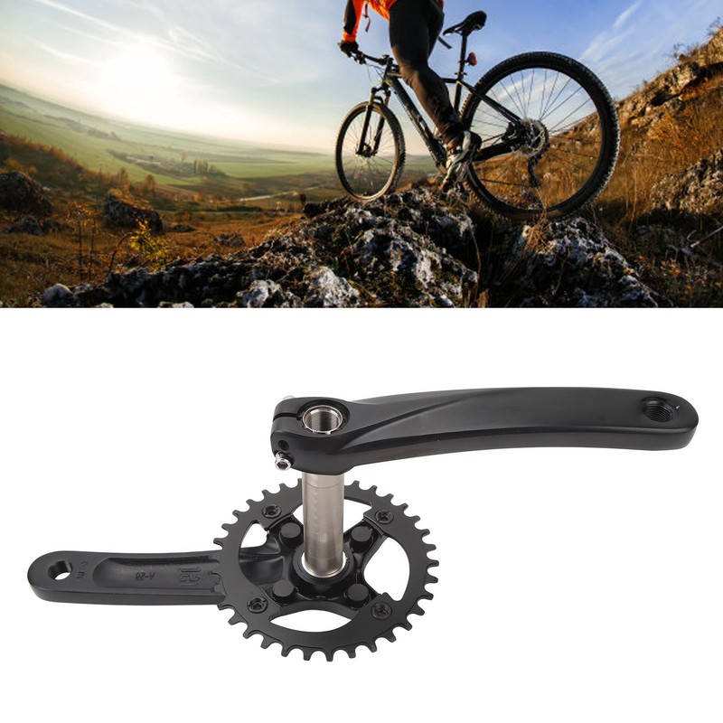 Mountain Bike Crank Arm Set Hollow One Piece Positive Negative