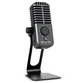IK Multimedia iRig Stream Mic USB Condenser Microphone with Integrated Audio Interface -Podcast Microphone, Gaming Microphone for pc, Streaming Microphone Plus Audio Mixer USB Audio Interface