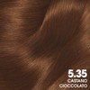 Tinta per Capelli Colorazione Permanente Senza Ammoniaca 5.35 Castano Cioccolato
