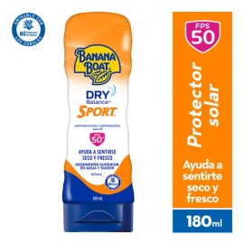Protector Solar Banana Boat Dry Balance Sport 50+FPS 180 ml
