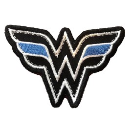 PakeDDeals Thin Blue Line Wonder Woman Morale Patch Hook & Loop Gear Bag Tac Vest Police