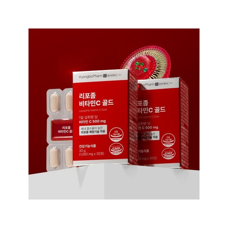 비타민마을 [비타민마을] 종근당홀딩스 경보제약 리포좀 비타민C 골드 1000mg 30정 x