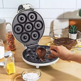 Bellla Mini Maquina Para Hacer Donas Bella Blanca 7 Donas Color Blanco
