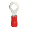 WeltiesSmartTools 10 Insulated Ring Cable Lugs M4 Red Insulated Crimp