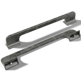 monti hardware | 1 Pack Antique Silver 6.3 Inch Hole Center | Solid Metal Cabinet Handles Bathroom Home Decor Drawer Pulls | Stainless Metal Kitchen Cabinet Handles | Togano Collection