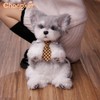 Chongker Dog Shaped Backpack, Handmade Realistic Stuffed Animals Backpack, Cute