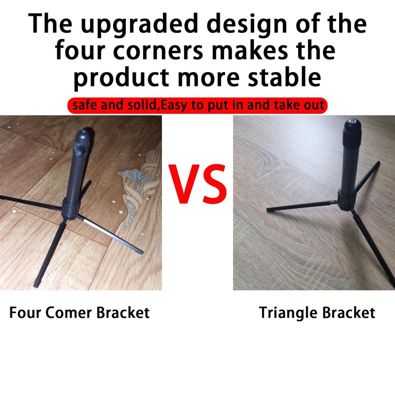 MOAZIFI Transverse flute stand, sturdy metal flute stand, 14 x