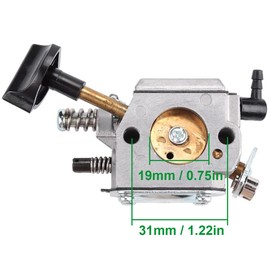 ZAMDOE BR420 BR400 Carburetor Kit for Stihl SR320 SR340 SR380 SR400 SR420 BR320 BR340 BR380 BR400 BR420 Backpack Blower, with Air Filter Fuel Line Filter Spark Plg