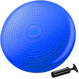 AUNEK Wobble Cushion, 34CM Stability Disc with Pump for Kids and Adults, Sensory Cushion for Office Chair, Balance Disc Sitting Posture Trainer, ADHD Wiggle Seat, Core Training and Physio Tool