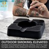 Outdoor Cigar Ashtray, Unbreakable Silicone Ashtray for Outside Patio, Pool,