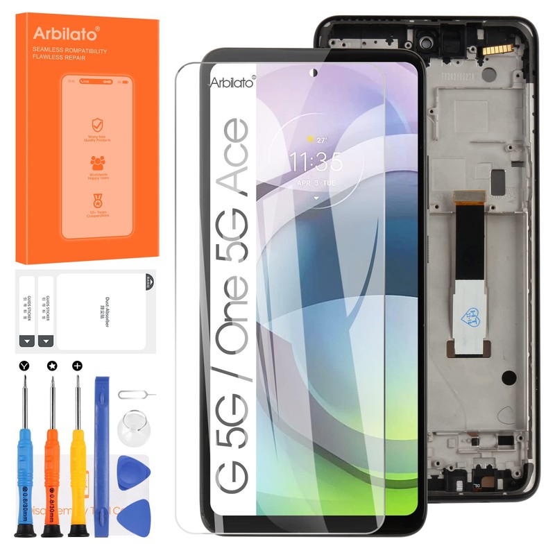 visualización para Motorola Moto One 5G Ace de repuesto para