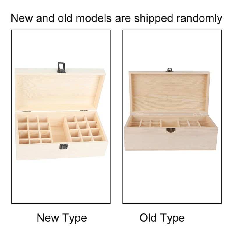 Wooden Essential Oil Storage Box 25 Compartment Storage Box Essential
