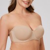 MELENECA Women's Strapless Bra - Underwired Bra Large Size Breasts
