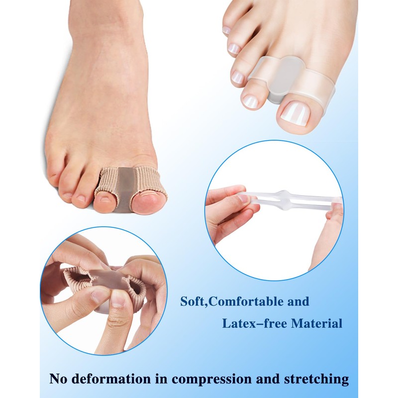 Bunion Toe Separators Gel Bunion Corrector Soft Big Toe Spacers