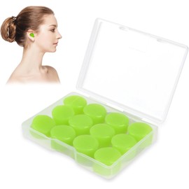 12 Tapones Oídos Silicona Dormir Bloqueo de Sonido Nivel 32 DB Tapones Reutilizables con Caja para Dormir, Estudiar, Viajar, Trabajar, Conciertos y Reducir Ruido.