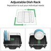 Dish Drying Rack, Expandable Dish Rack for Kitchen Counter, Stainless