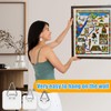 Forzater 60 Pcs Adhesive Picture Hanger Foamboard Picture Hanging Hooks