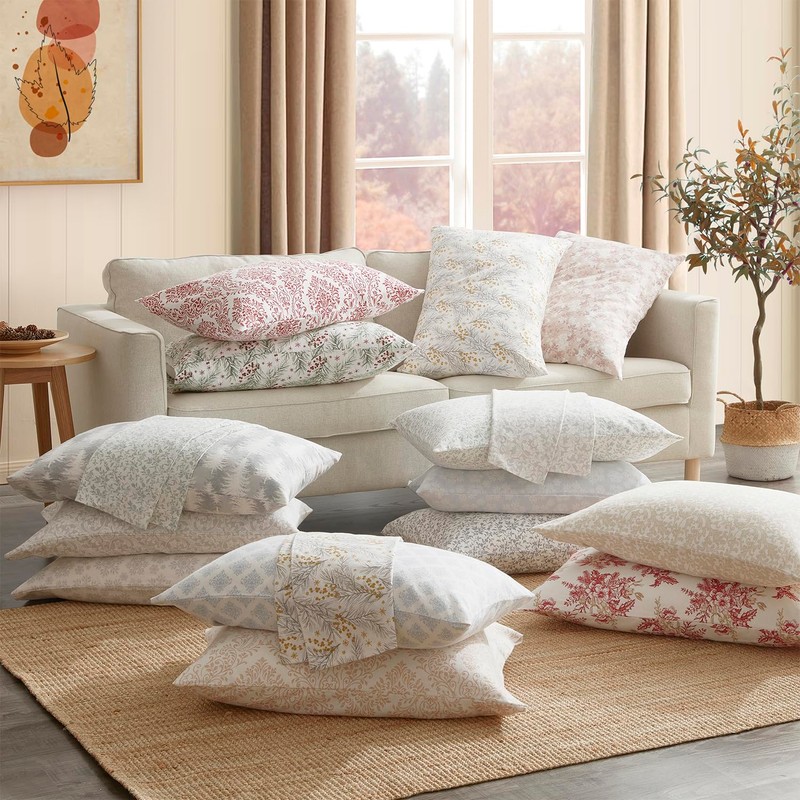 Tahari Home - Full Sheets, 4-Piece Cotton Flannel Bedding with