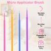 Pack of 400 Disposable Micro Brushes Eyelash Extensions, Micro Applicators