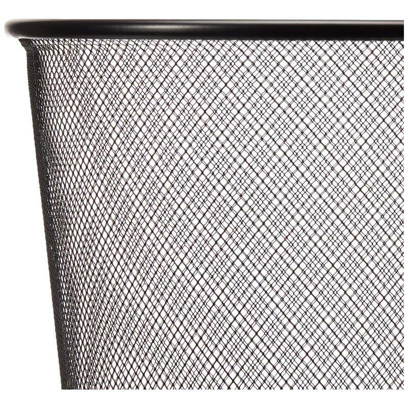 Nextep NE-165R Cesto de Malla Redondo 16L, Color Negro