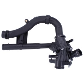 MOTOKU Engine Coolant Thermostat Housing Assembly for Mercedes C300 C350e E300 GLC300 GLC350e SLC300 2015-2020