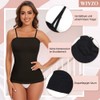 Wivzo Damen Unterhemd Nahtlos Formendes Sommersport Shapewear Top Trägertops Bauchweg