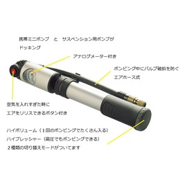 Serfas 2 In 1 Mini Bicycle Pump