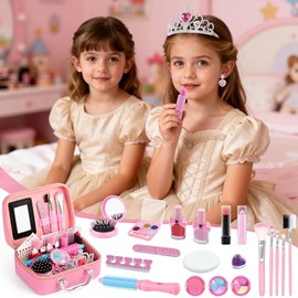 Juguetes de Maquillaje para niñas, Kit de Maquillaje para niñas Sirena, Juego de Maquillaje niñas simulación，Adecuado para Regalos de Navidad y cumple