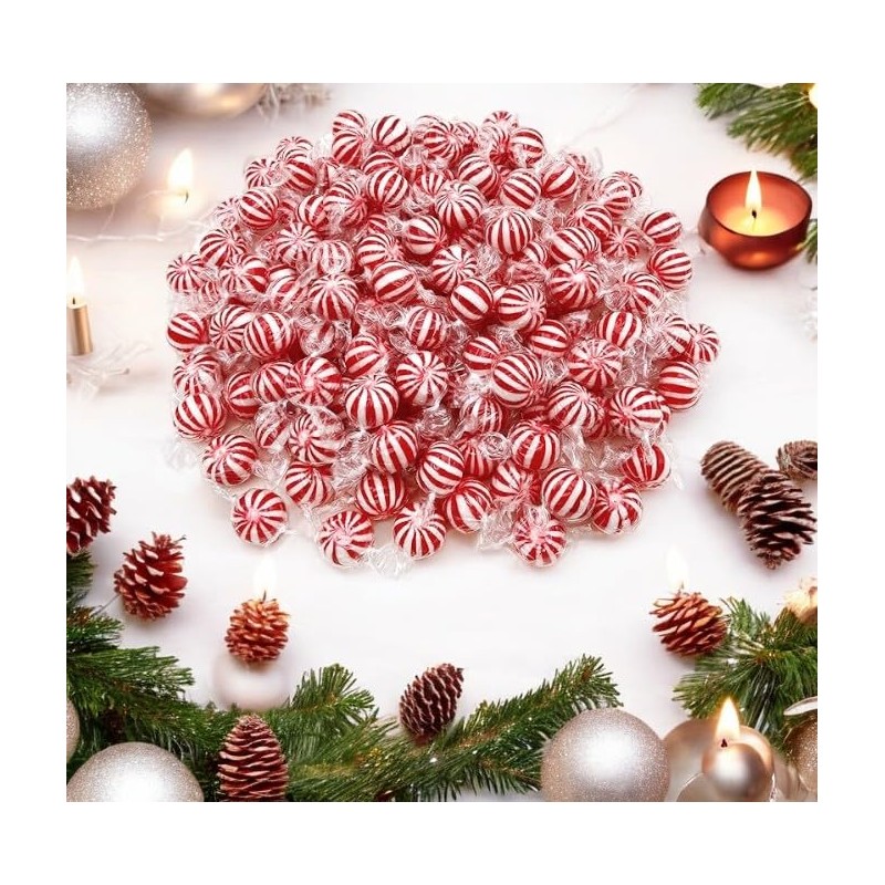 Klub Bulk Jumbo Peppermint Balls -1.5 lbs Premium Peppermint Candy-Individually