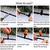 CTRICALVER Irrigation System Kit, Garden Watering System, 50 pcs Adjustable