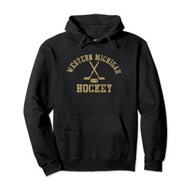 Vintage Western Michigan Hockey Pullover Hoodie