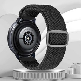 [Huamanlou] Sport Nylon Braided Band 20mm 22mm Quick Release Watch Band Replacement Strap for Women Men Adjustable.., 20 mm