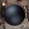 Firequasar Cast Iron Wok (Wok with Lid 12 inch)