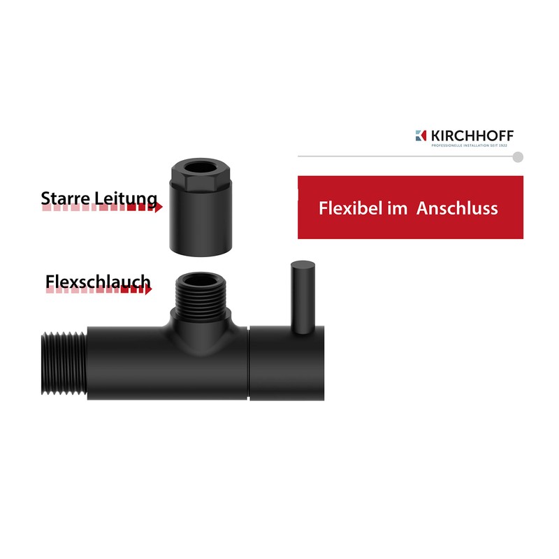 KIRCHHOFF Design Universal Angle Valve with Quick Release Angle Control
