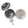 Nazareth Store St Michael Rosary Hematite Stone Beads Necklace Metal