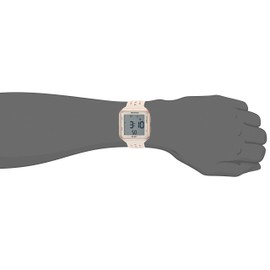 Armitron Sport Unisex 40/8417PBH Digital Chronograph Rose Gold-Tone and Blush Pink Perforated Silicone Strap Watch