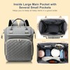Diaper Bag Backpack Portable Nylon Fabric Adjustable Shoulder Strap Diaper
