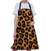 ENSIANTH Cheetah Print Aprons Leopard Aprons for Women Cooking Kitchen