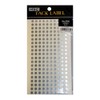 HEIKO 62-1029-39 Tack Label (Seal) No.266 Round, Silver, 0.2 inches (5 mm), 1200 Pieces