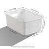 Plastic Storage Basket for Organizing 12 Pack Small Storage Bins