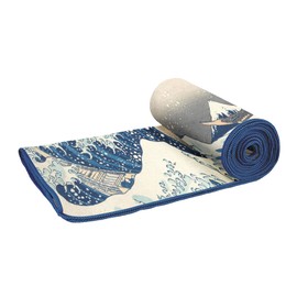 Large Oversized Microfiber Beach Towel - 40x63 Inches, Sand-Free, Quick-Drying, Ultra-Soft, Ideal for Travel, Pool, and Camping - Includes Matching Drawstring Travel Pouch (Hokusai The Great Wave)