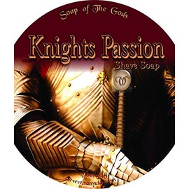 Knight's Passion - All Natural Shaving Soap for Men and Women. Moisturizing with Cocoa and Kokum Butter.