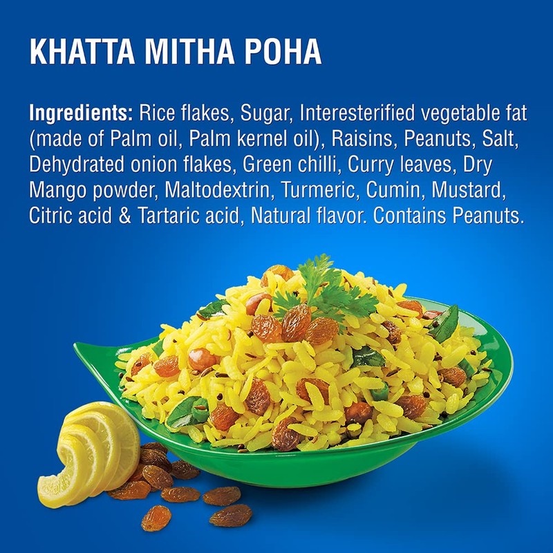 MTR 3 Min Breakfast Khatta Meetha Poha Cup, 80g
