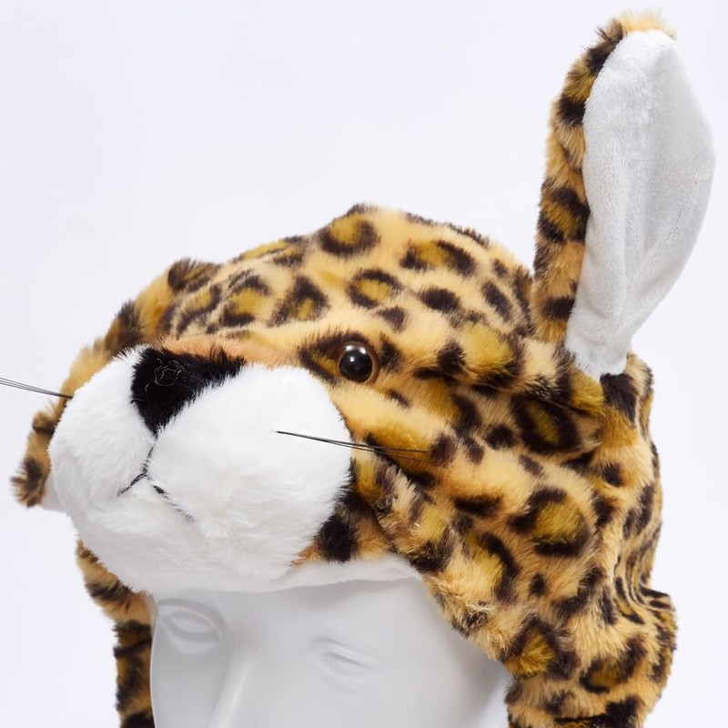 Ear Moving Animal Hat Plush Ears Jumping Pop Up Beating