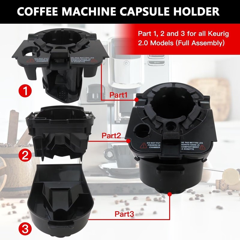 Qblahip For Keurig 2.0 Models Upgrade Coffee Cup Pod Holder