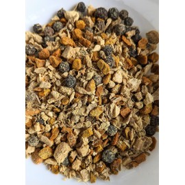 Better Food Mood Turmeric Ginger Black Pepper Loose Leaf Tea 100g | May Aid Digestion & Boost Immunity | Superfoods - No Caffeine | Rich in Antioxidants